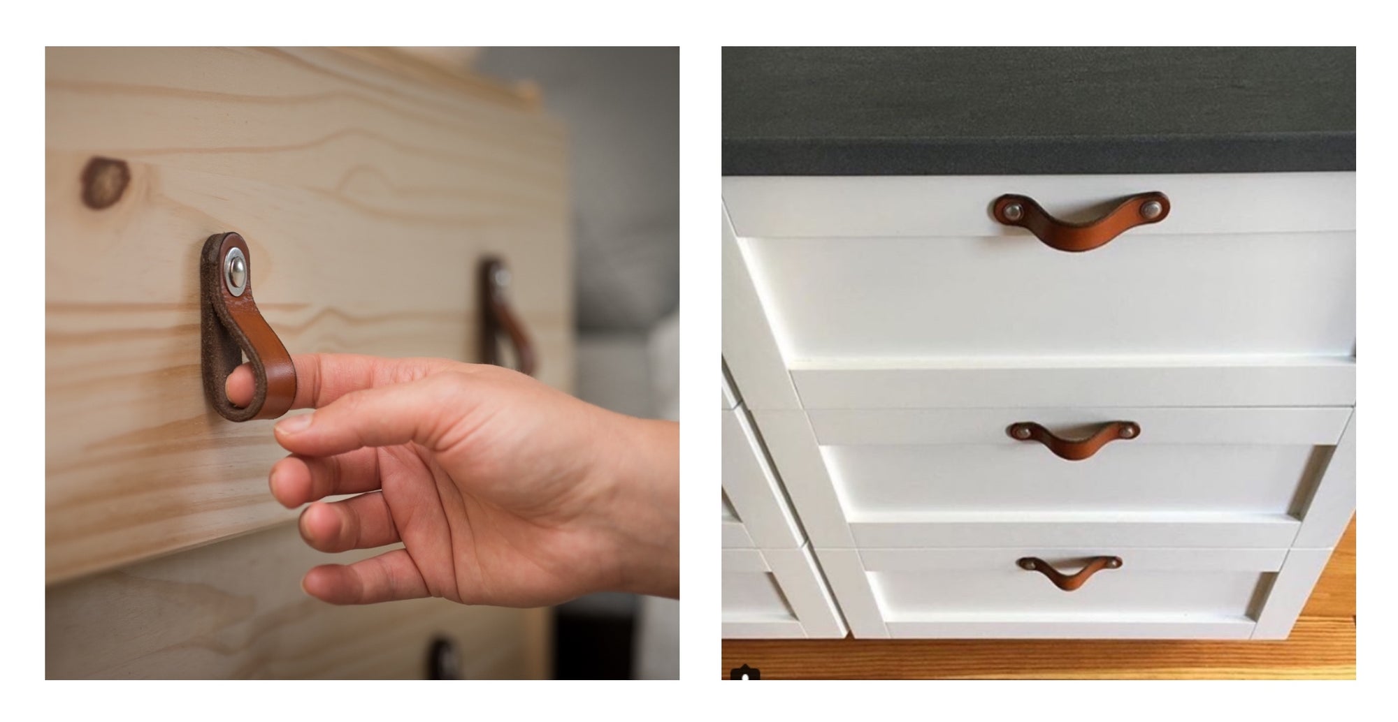Install the Hawthorne "Flat" as a Leather Handle Instead of a Knob