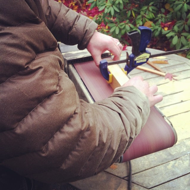 Oh boy, new belt sander! She works like a dream, especially after my poor last one wore out.