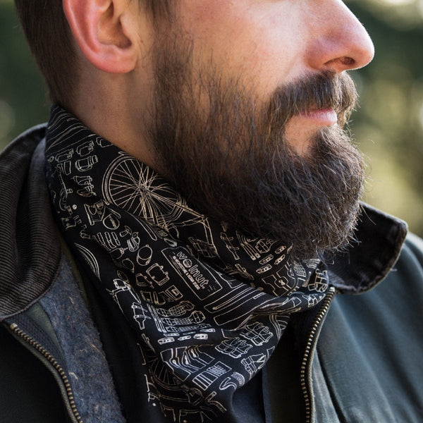 bandana and mountain bike helmet images Bicycle Print Bandana - Bandana Face Mask
