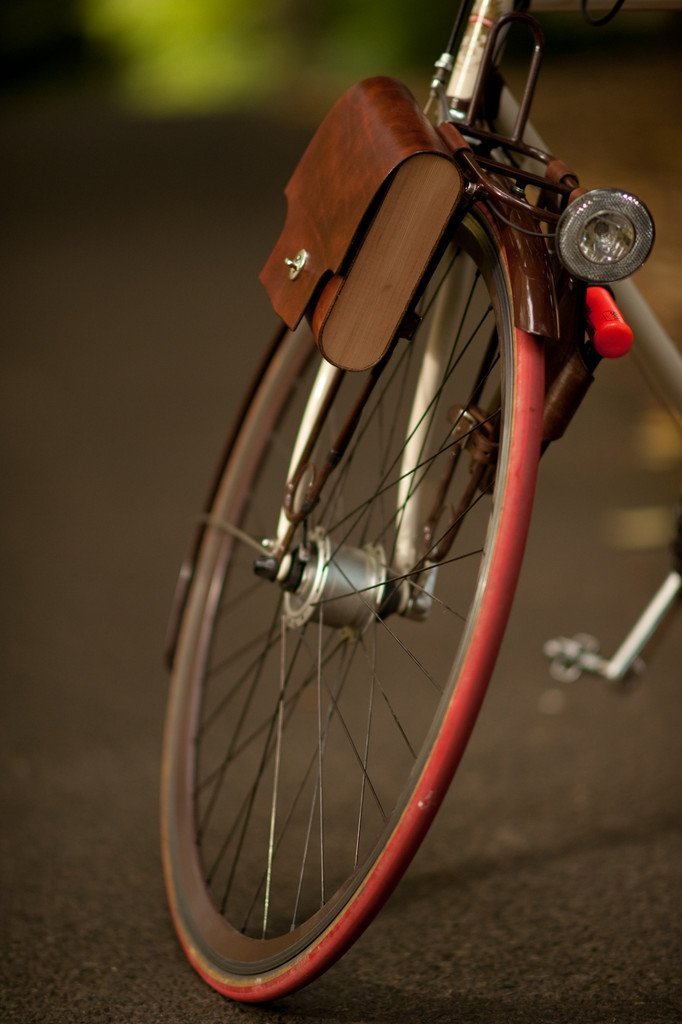 Walnut Studiolo Bicycle Accessories Bicycle Leather Pannier Bag - The &quot;Pocket Pannier&quot;