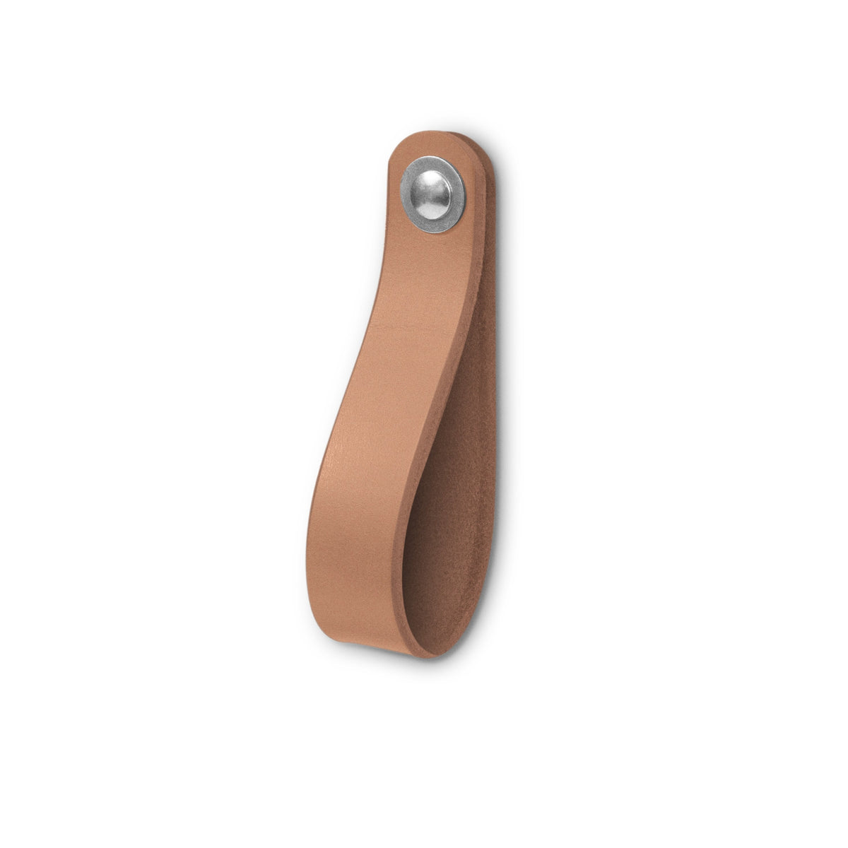 Walnut Studiolo Drawer Pulls Leather Drawer Pull - The Hawthorne (Large) Natural / Nickel
