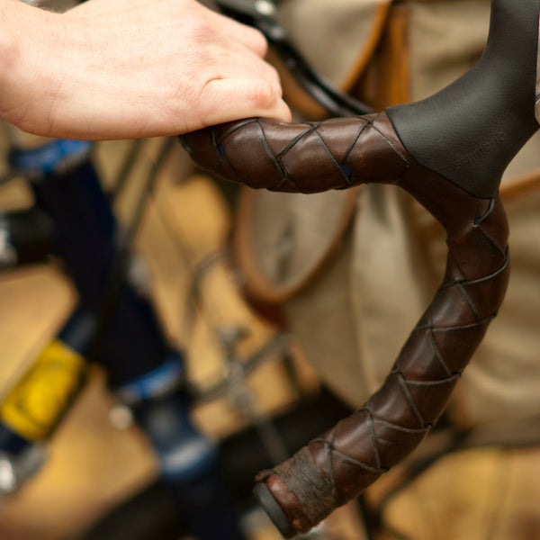 Options for padding and cushioning under leather handlebar wraps - Walnut