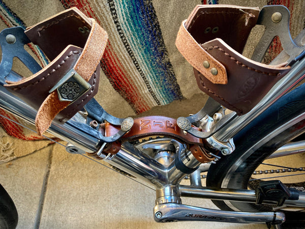 Fitting the Bicycle Frame Handle with Water Bottle Cages - Walnut