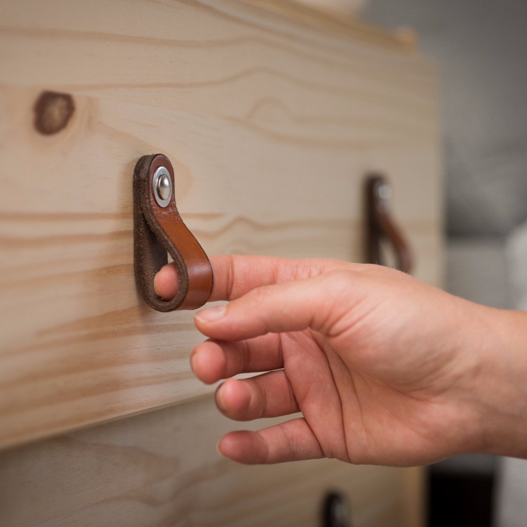 Leather Drawer Pull Hacks for IKEA Furniture