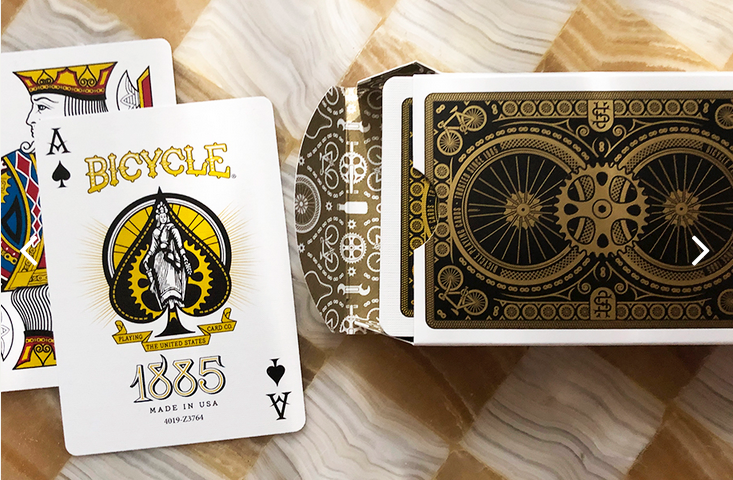 New Deck of Cards for our Travel Cribbage Gift Set: Bicycle "1885"