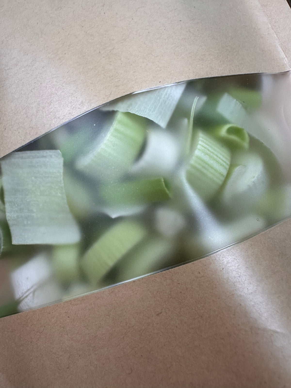 Homegrown Freeze-Dried Leeks