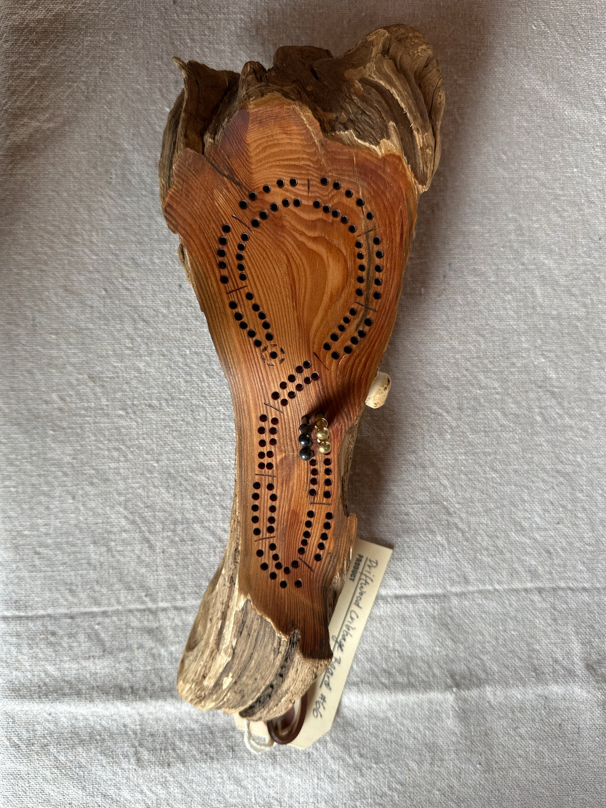 One-of-a-Kind Foraged Wood Cribbage Boards