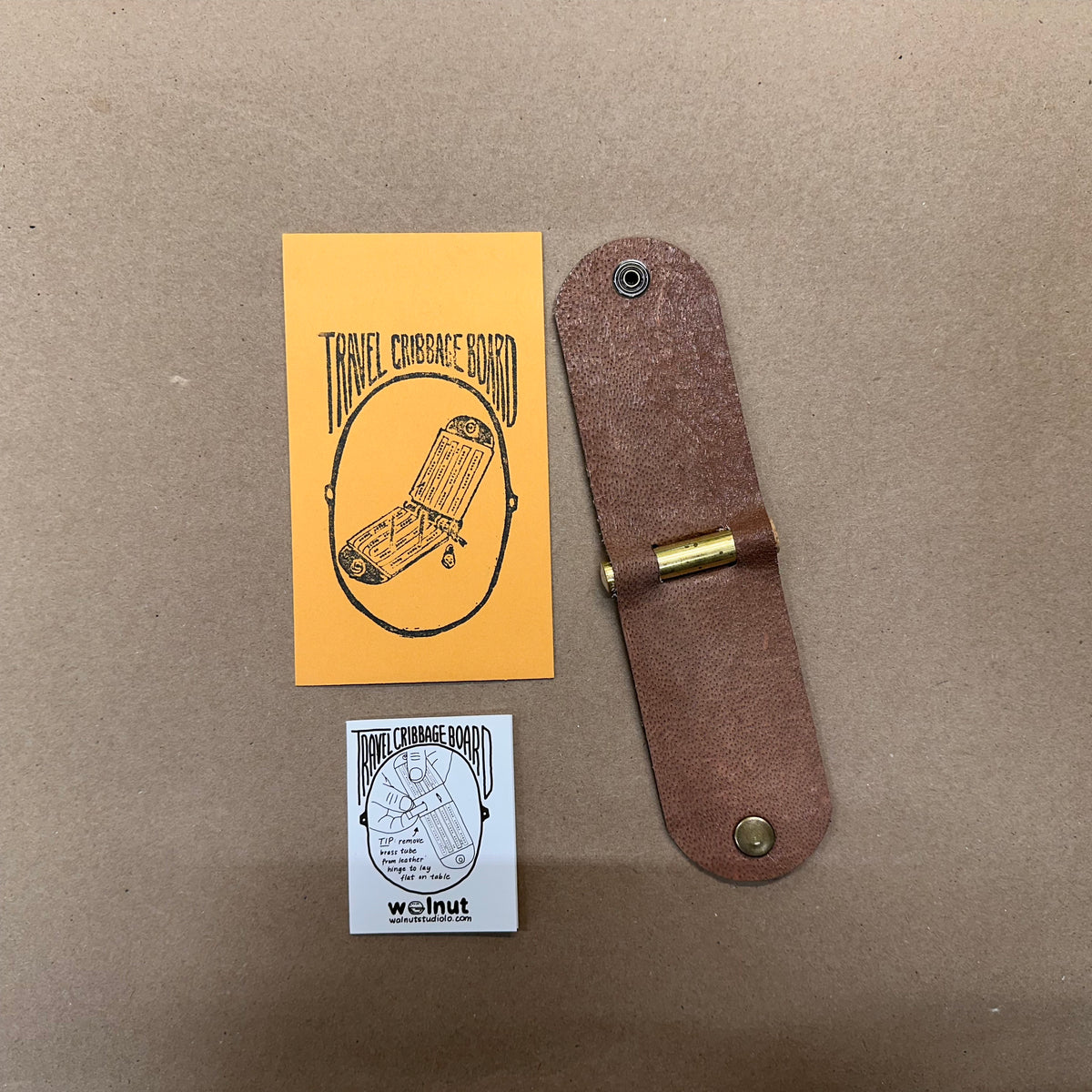 Fish Leather Original Travel Cribbage Board [Special]