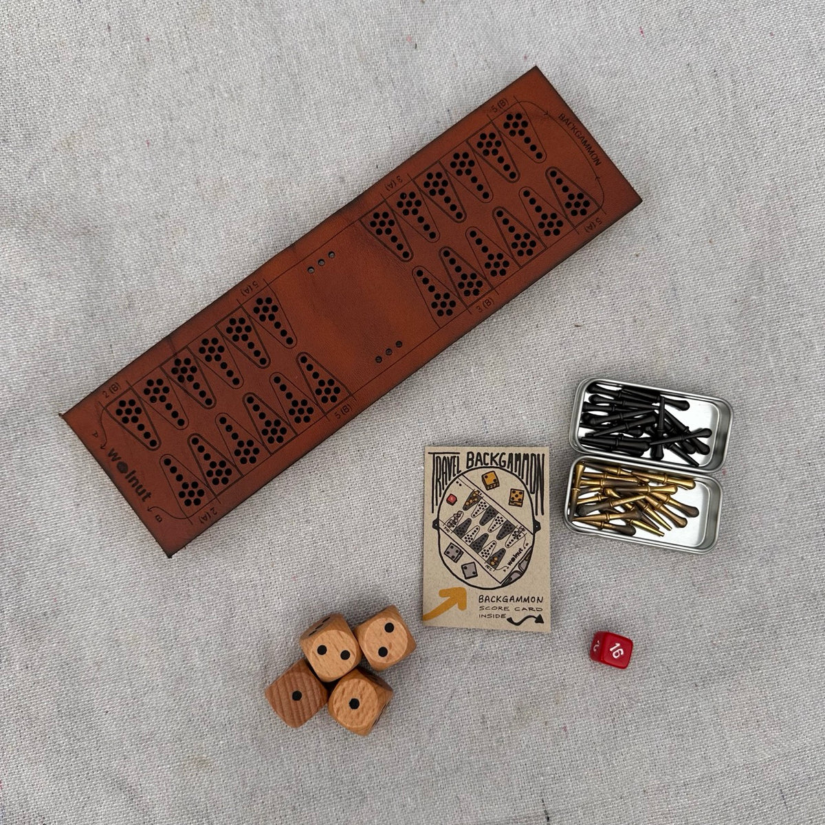 AS-IS SALE Travel Backgammon Board
