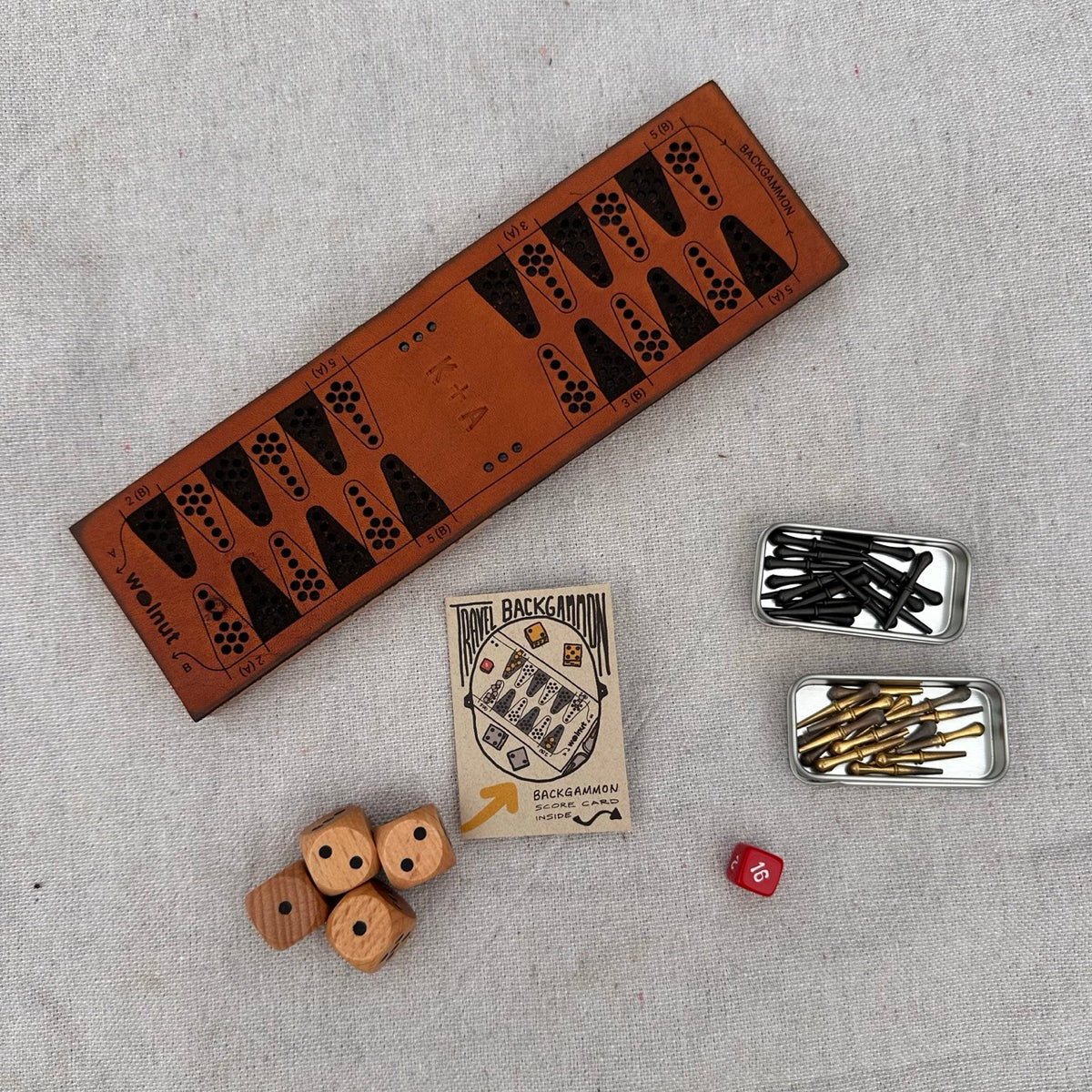 AS-IS SALE Travel Backgammon Board