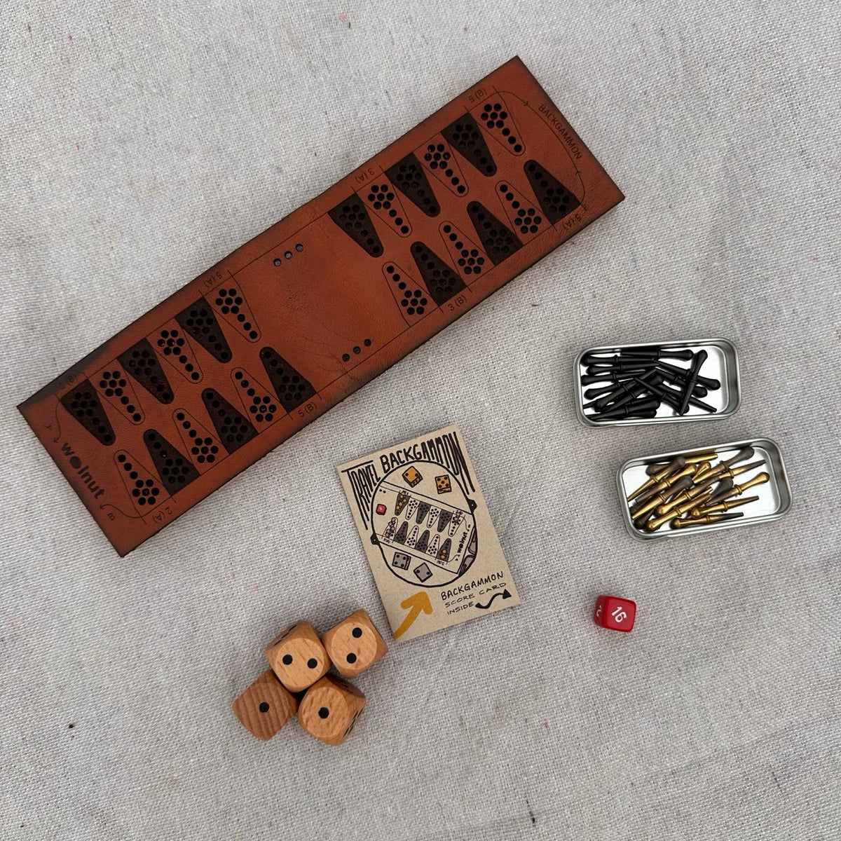 AS-IS SALE Travel Backgammon Board