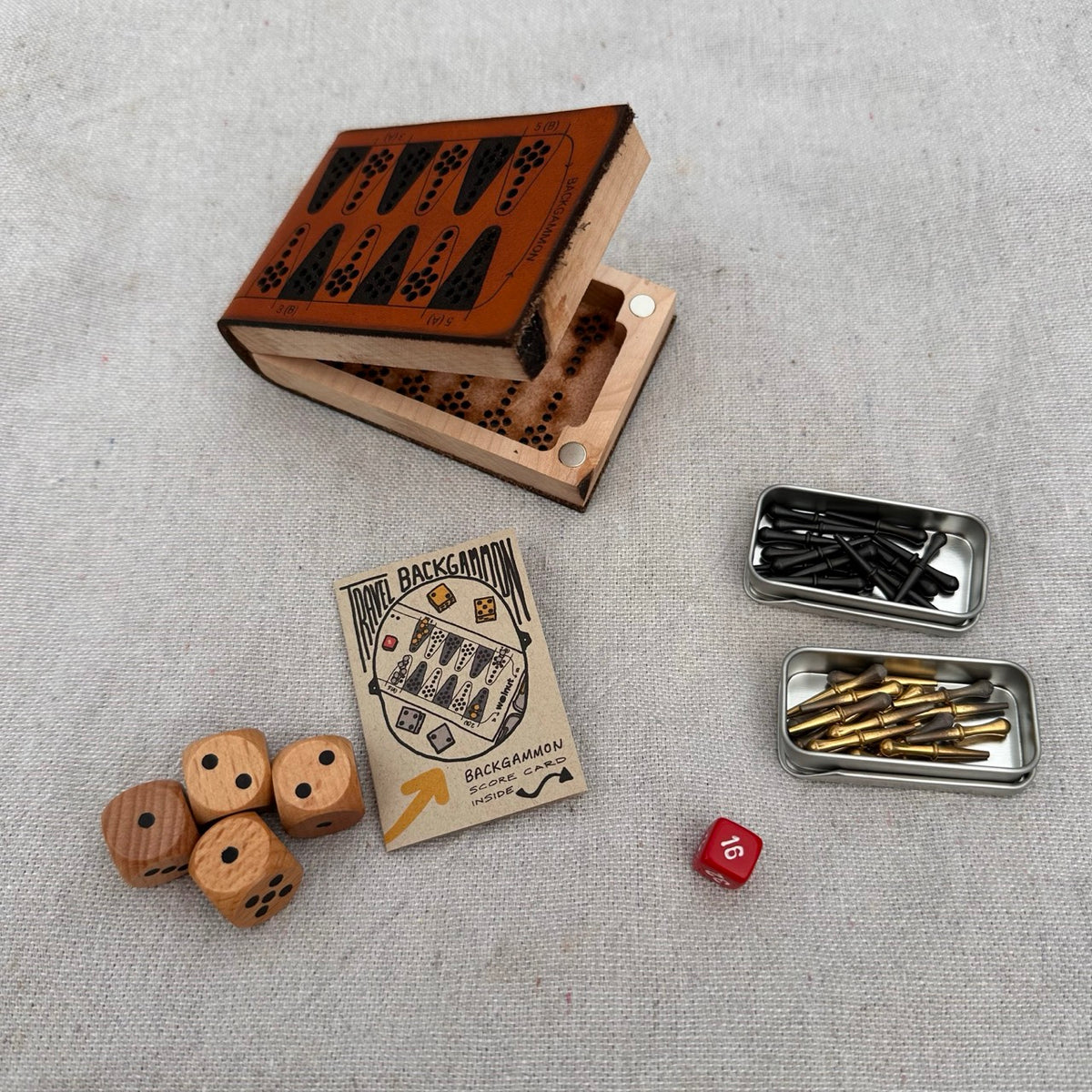 AS-IS SALE Travel Backgammon Board