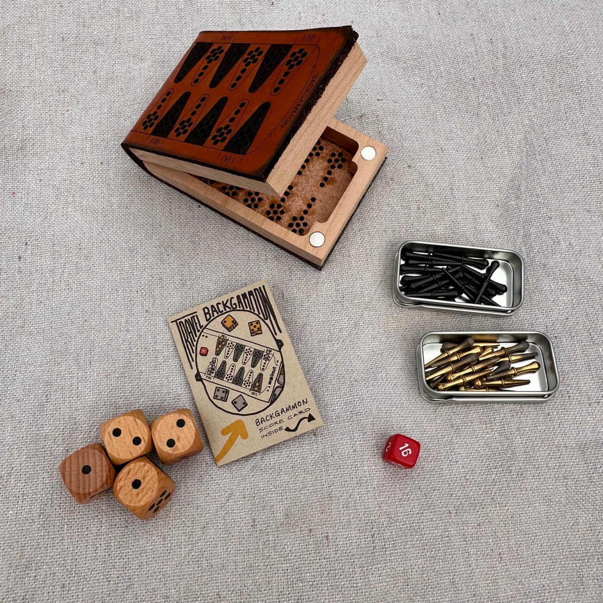 AS-IS SALE Travel Backgammon Board