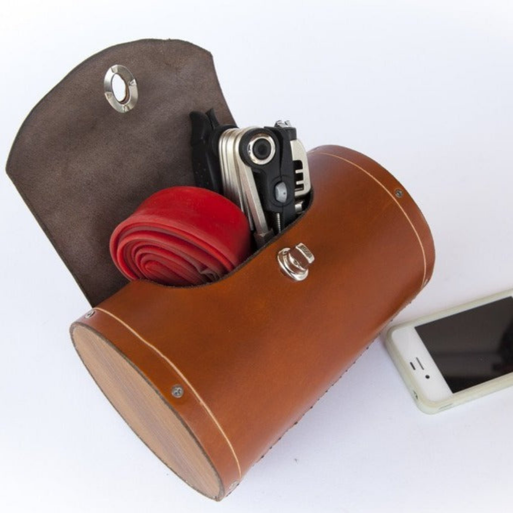 Leather Bicycle Saddle Bag - Leather Bicycle Saddle Bag -