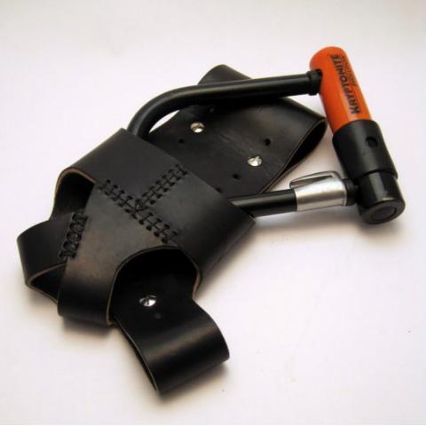 Walnut Studiolo Bicycle Accessories U-Lock Holster - Frame-Mounted - for Krypto Mini-Evo 5 Lock