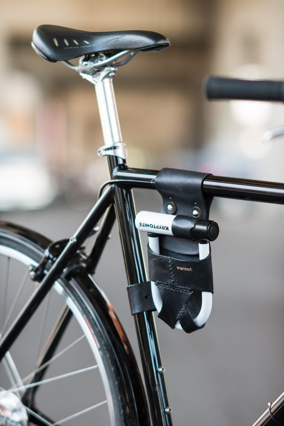Walnut Studiolo Bicycle Accessories U-Lock Holster - Frame-Mounted - for Krypto Mini-Evo 5 Lock