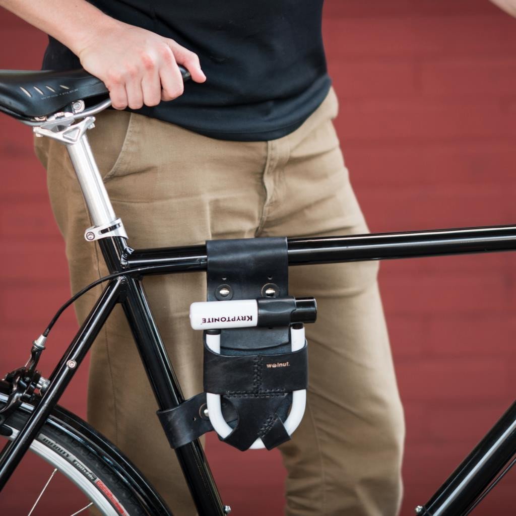 Walnut Studiolo Bicycle Accessories U-Lock Holster - Frame-Mounted - for Krypto Mini-Evo 5 Lock
