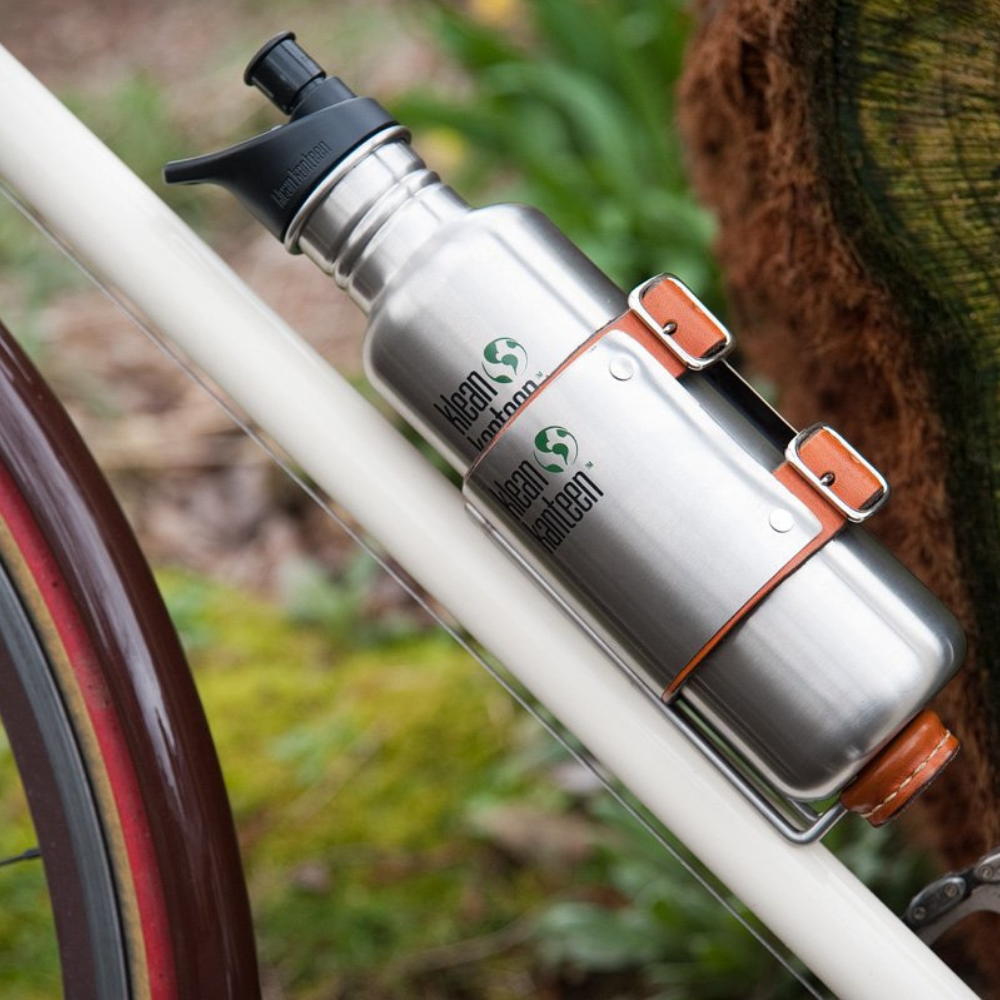White bike top bottle cage