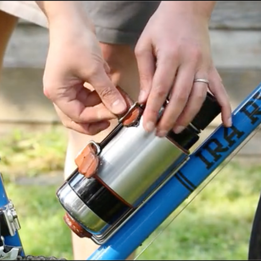 Cycle water discount bottle and cage