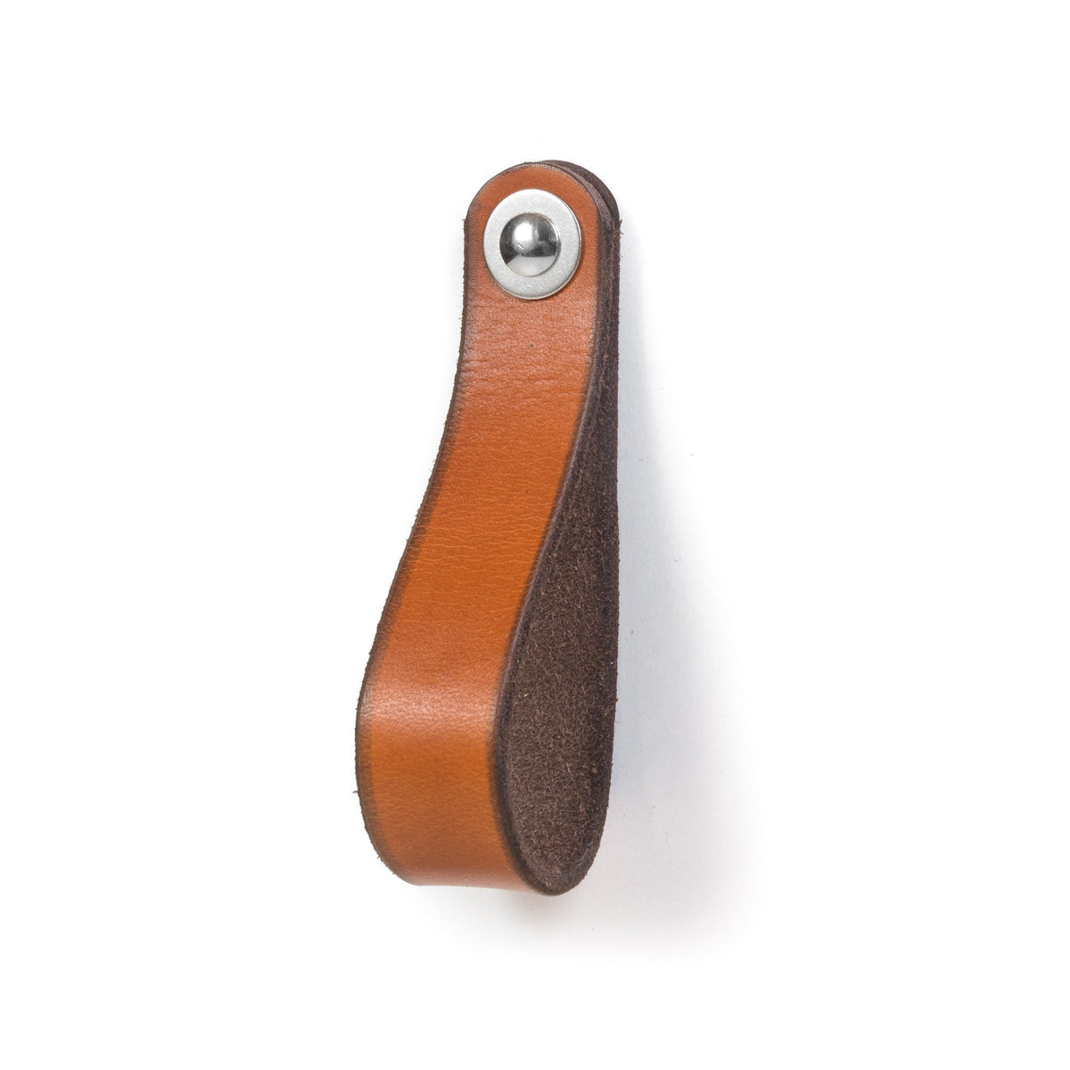 Walnut Studiolo Drawer Pulls AS-IS SALE Leather Drawer Pull - The Hawthorne (Large) Honey / Nickel