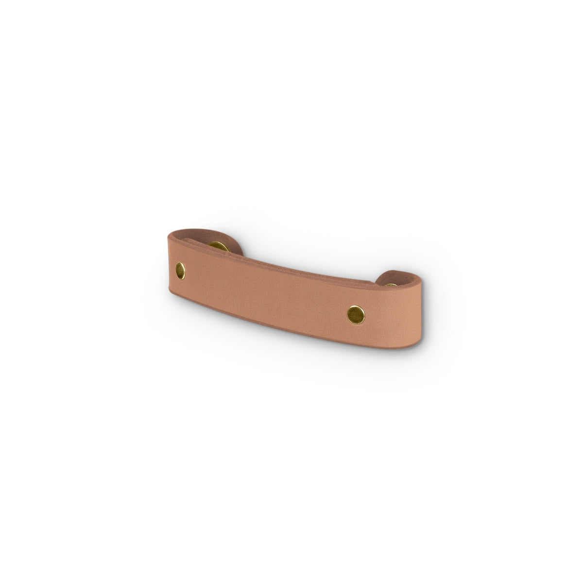 Walnut Studiolo Drawer Pulls Leather Handle - The Tilikum - 3 Sizes Natural / Brass / 4&quot; Center-to-Center