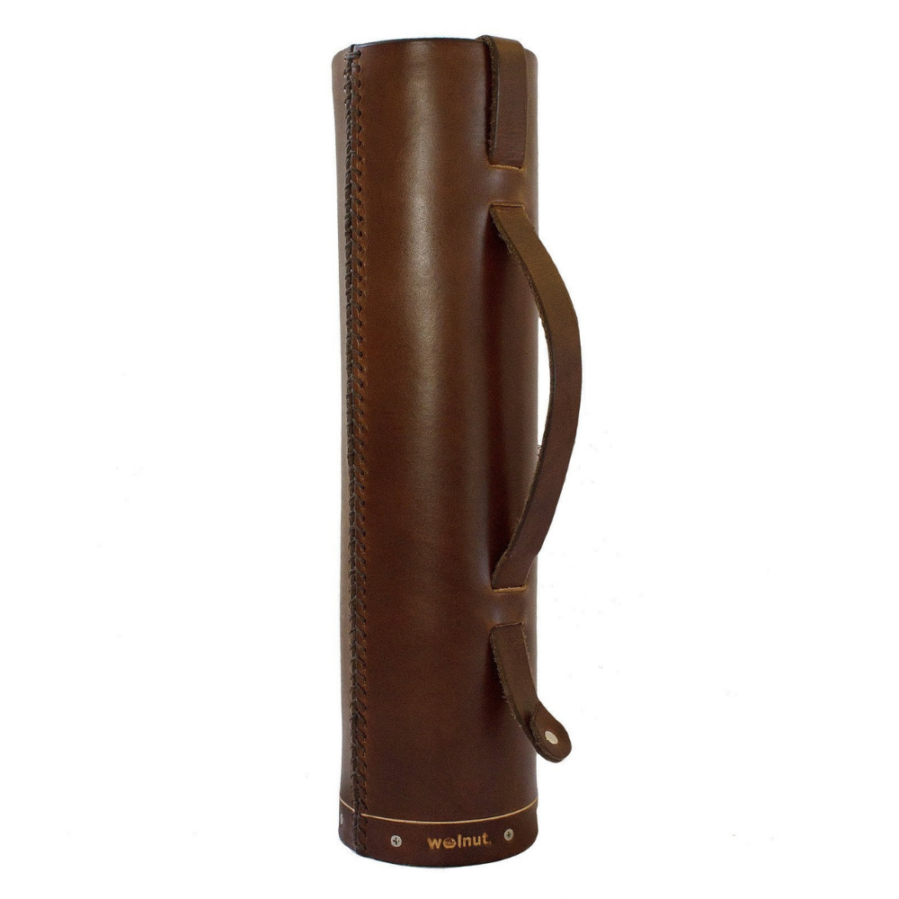 Mcraft® Handmade Brown Leather Handle Protector Cover Strap 