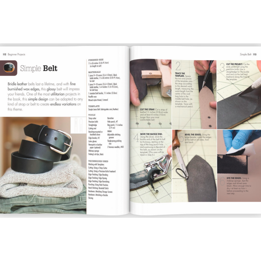 Walnut Studiolo Leathercrafting Leather Crafts - How-to Book - Written by Walnut Studiolo