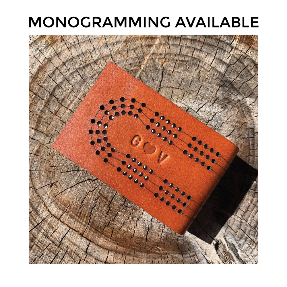 Walnut Studiolo Travel Games AS-IS SALE Mini Deluxe Travel Cribbage Board Small Gap Between Wood Sides